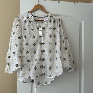 Anthropologie bohemian summer cotton top. New with tags. #nwt